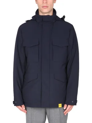 Aspesi Patch-Pocket Hooded Jacket
