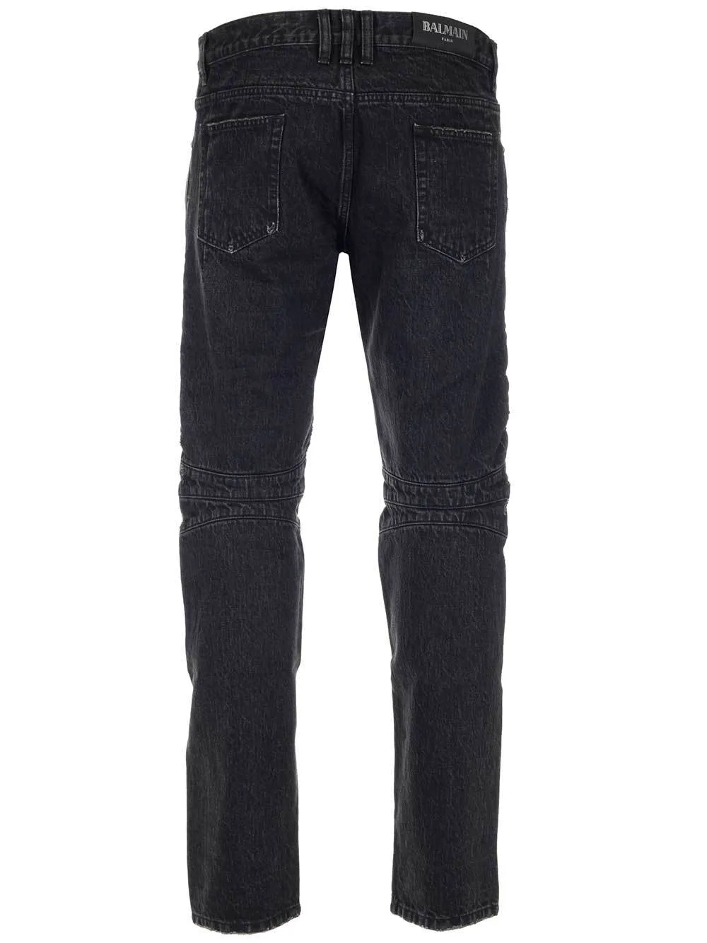 Balmain Distressed Biker Jeans