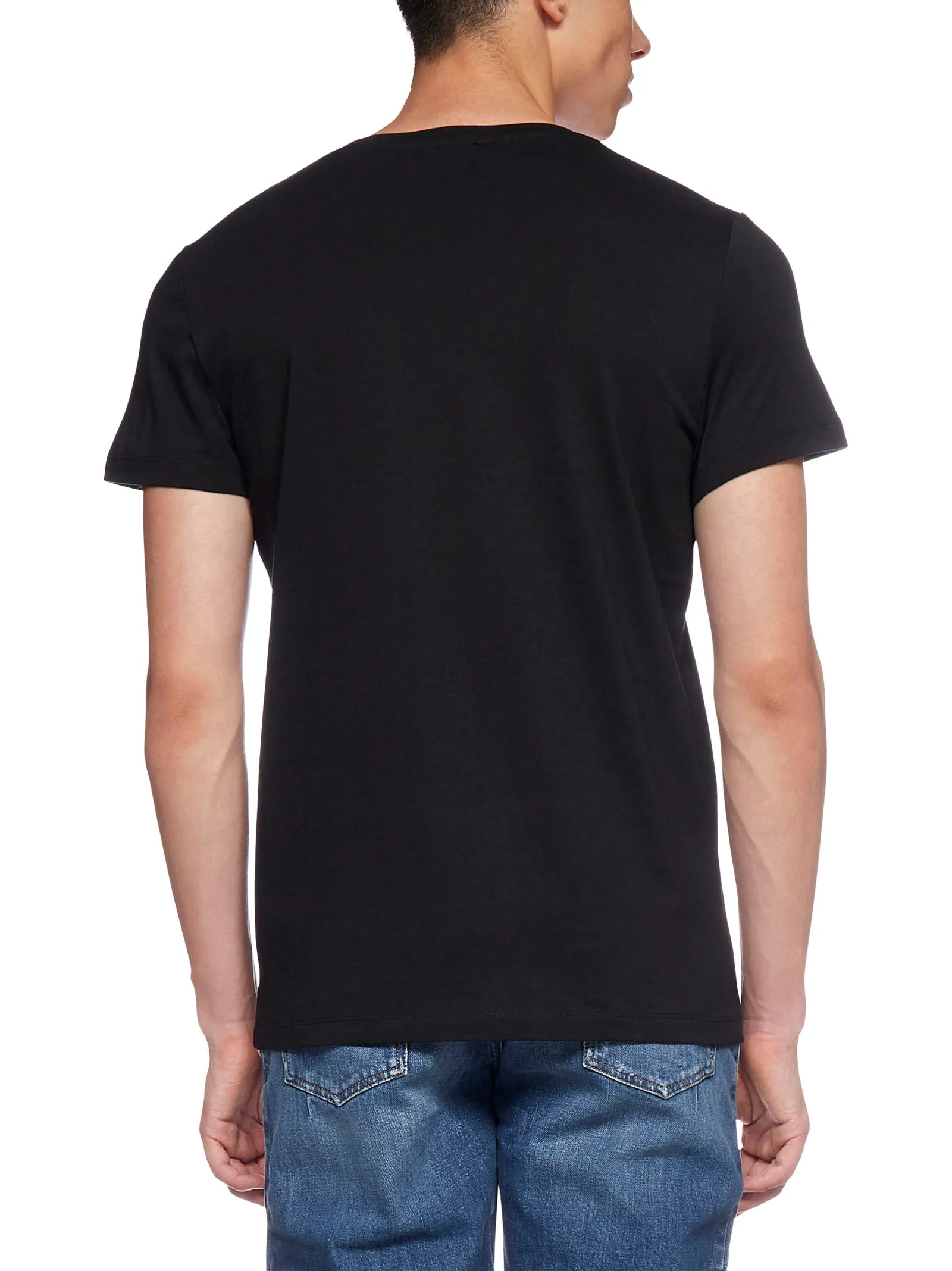 Balmain Flocked Logo Crewneck T-Shirt