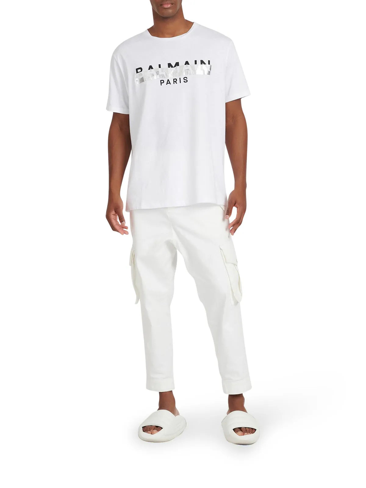 Balmain Logo Printed Crewneck T-Shirt