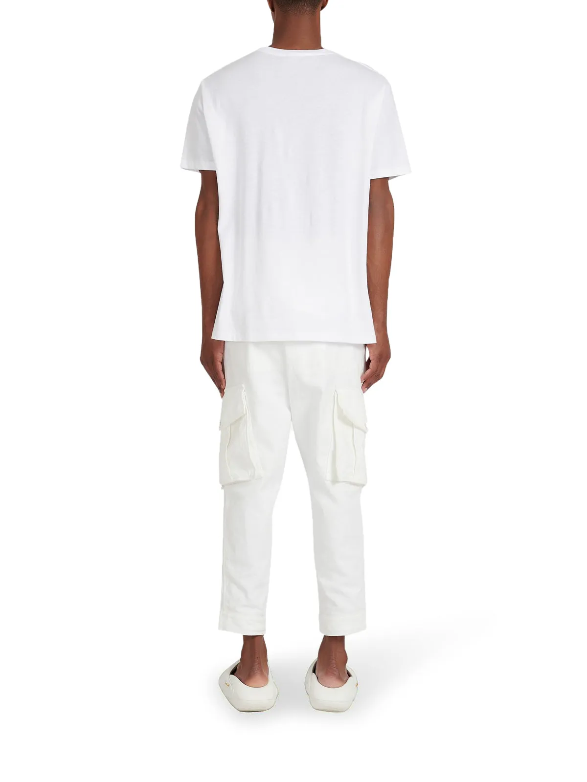 Balmain Logo Printed Crewneck T-Shirt