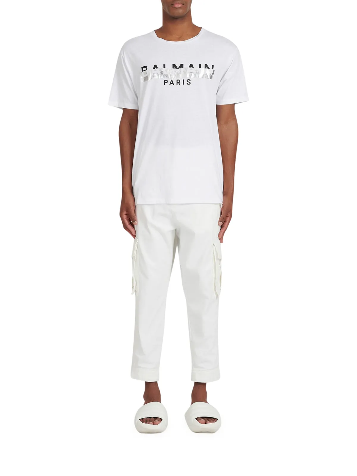 Balmain Logo Printed Crewneck T-Shirt