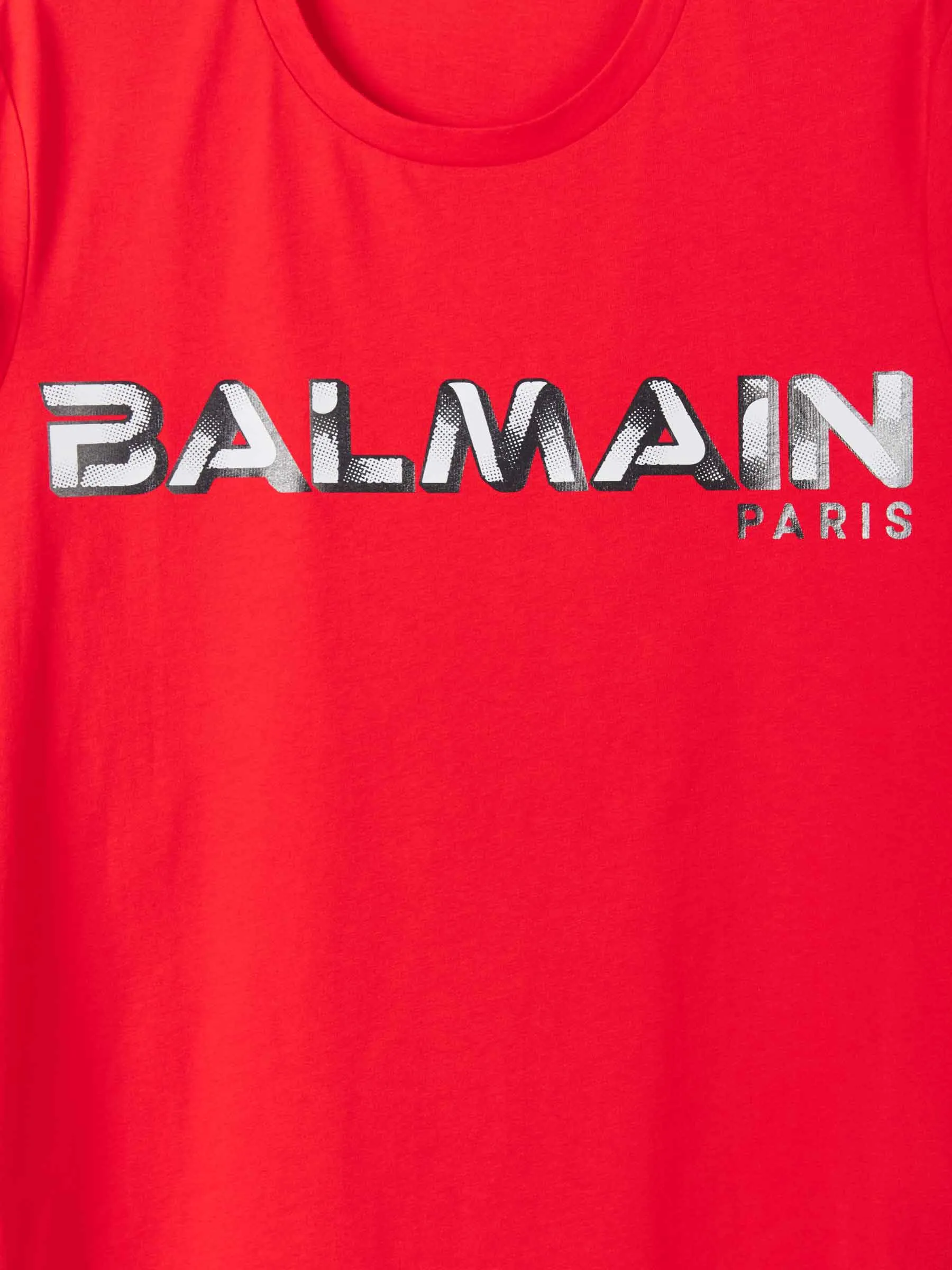 Balmain Logo Printed Crewneck T-Shirt