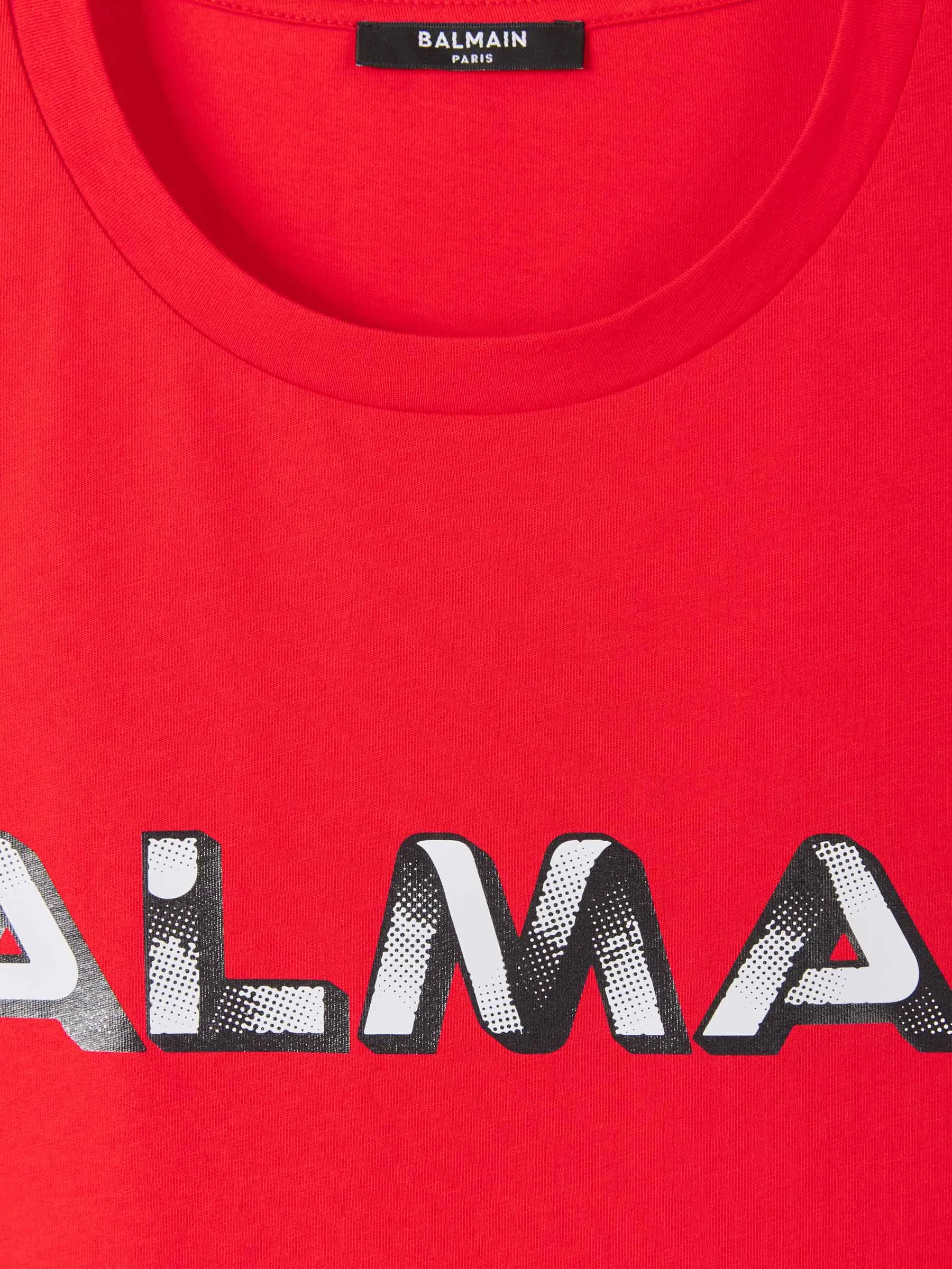 Balmain Logo Printed Crewneck T-Shirt