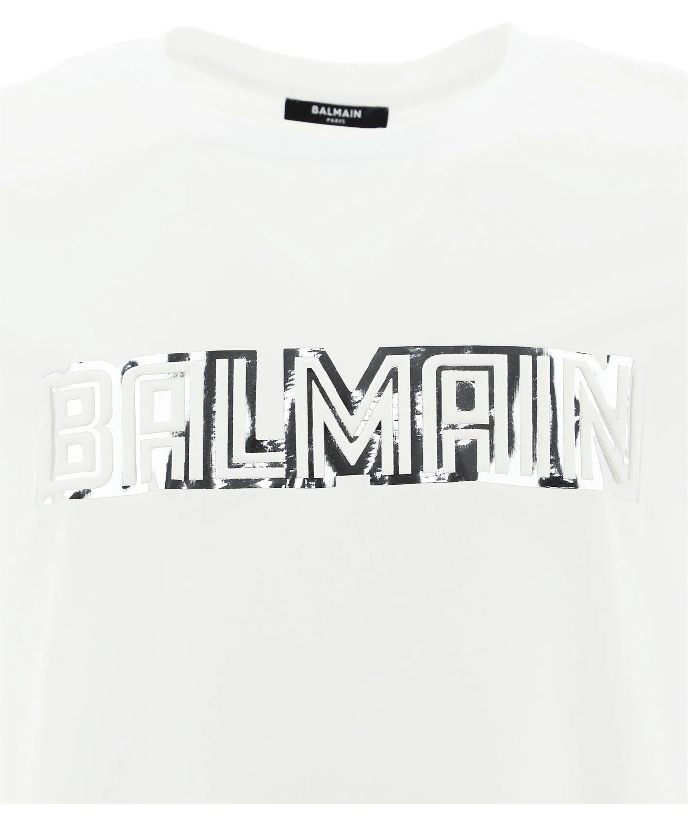 Balmain Logo Printed Crewneck T-Shirt