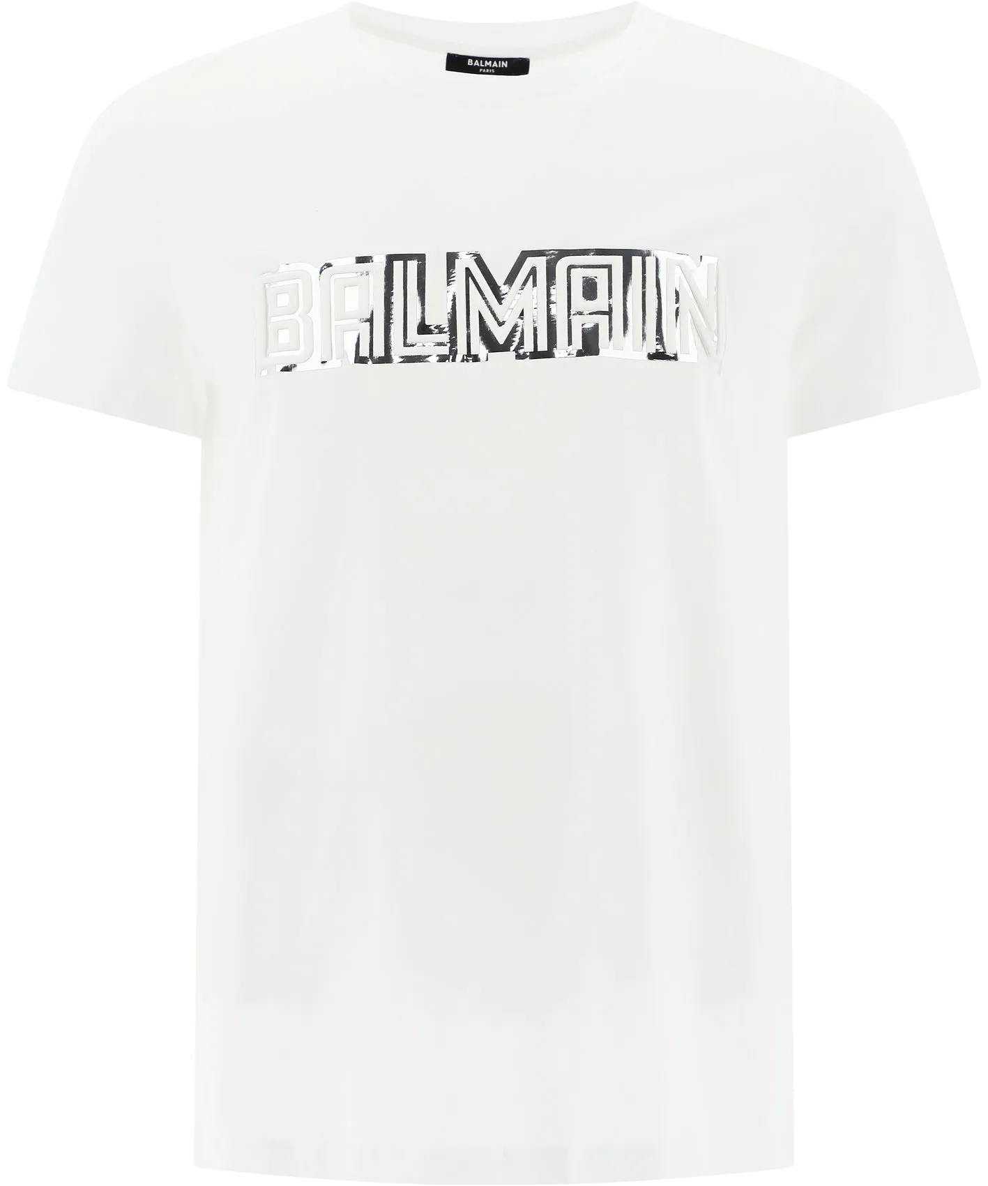 Balmain Logo Printed Crewneck T-Shirt