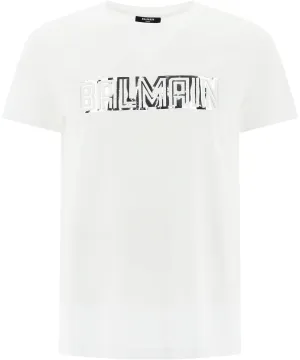 Balmain Logo Printed Crewneck T-Shirt