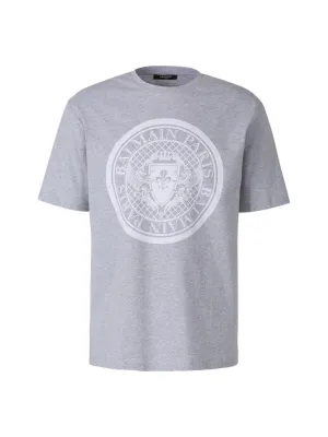 Balmain Logo Printed Crewneck T-Shirt