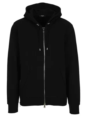 Balmain Logo Printed Hooded Jacket
