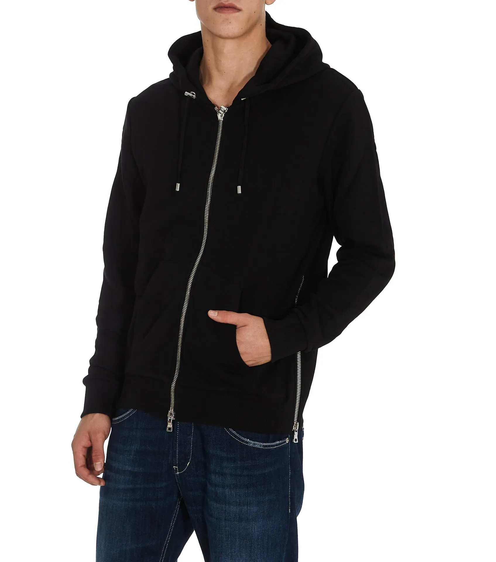Balmain Logo Printed Hooded Jacket