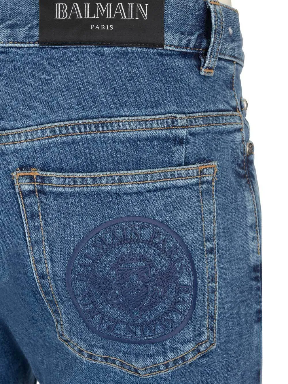 Balmain Logo Skinny Jeans
