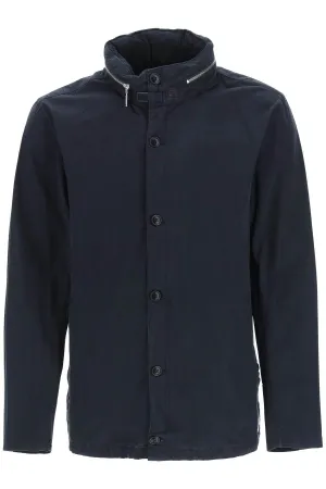 Barbour Logo Patch Buttoned Jacket