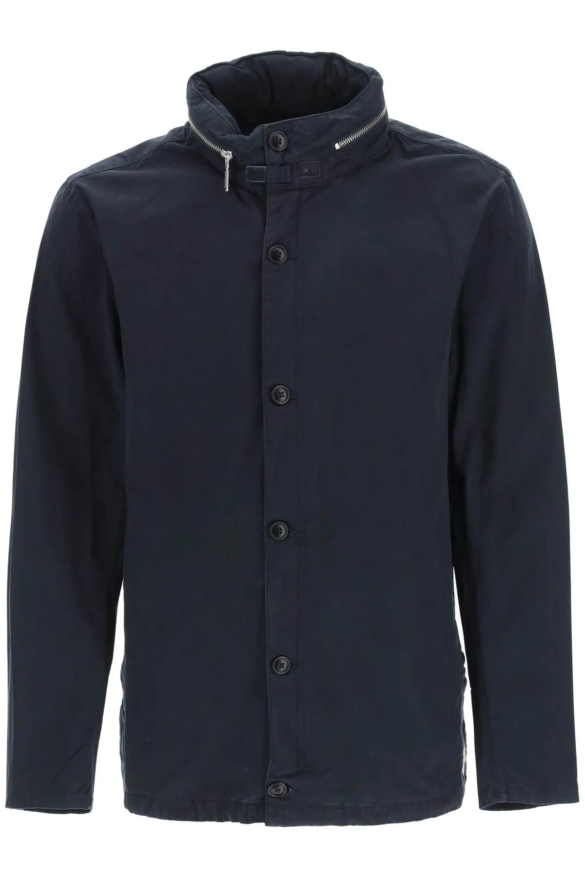Barbour Logo Patch Buttoned Jacket