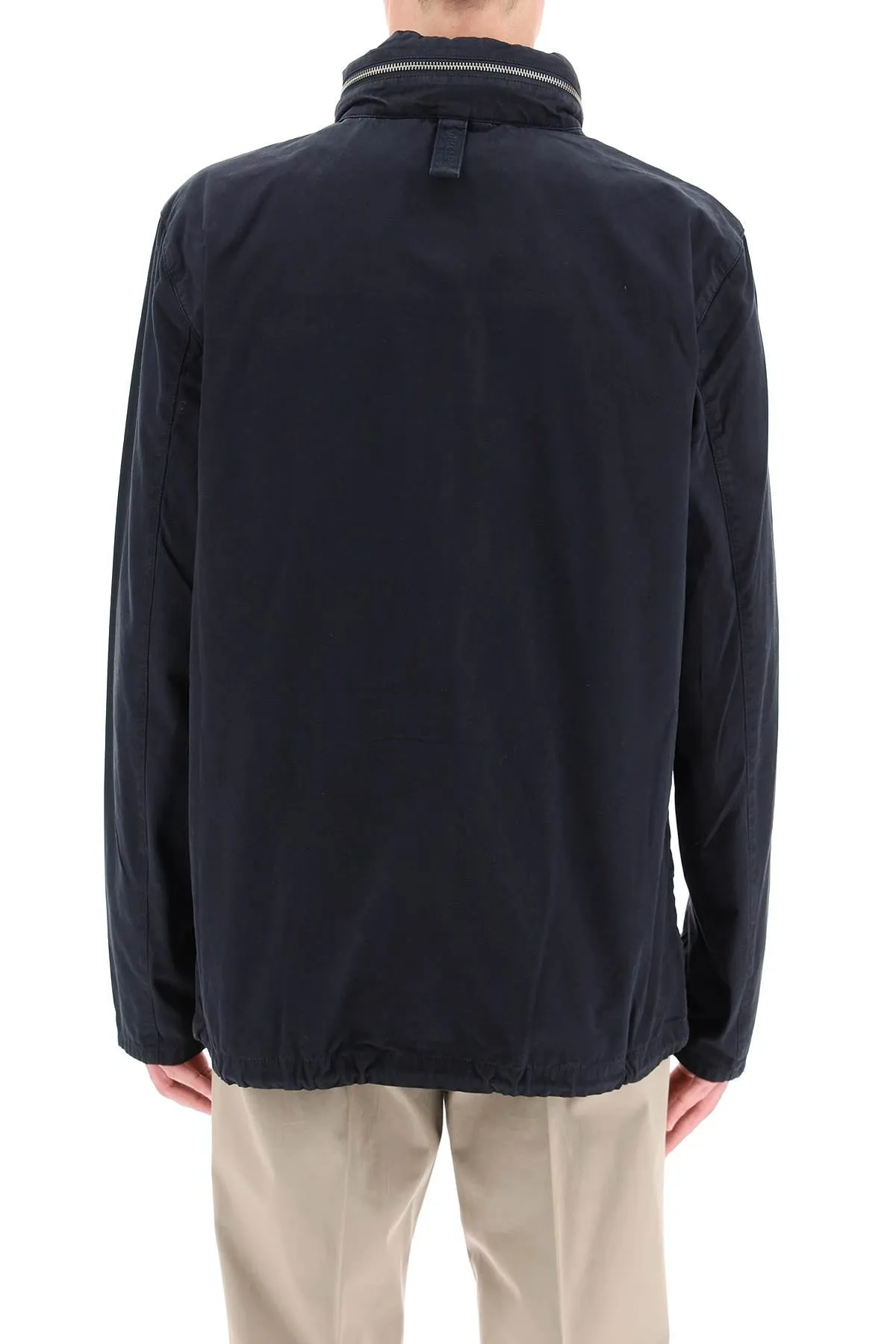 Barbour Logo Patch Buttoned Jacket