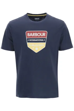 Barbour Logo Printed Crewneck T-Shirt