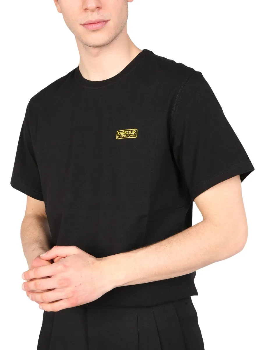 Barbour Logo Printed Crewneck T-Shirt