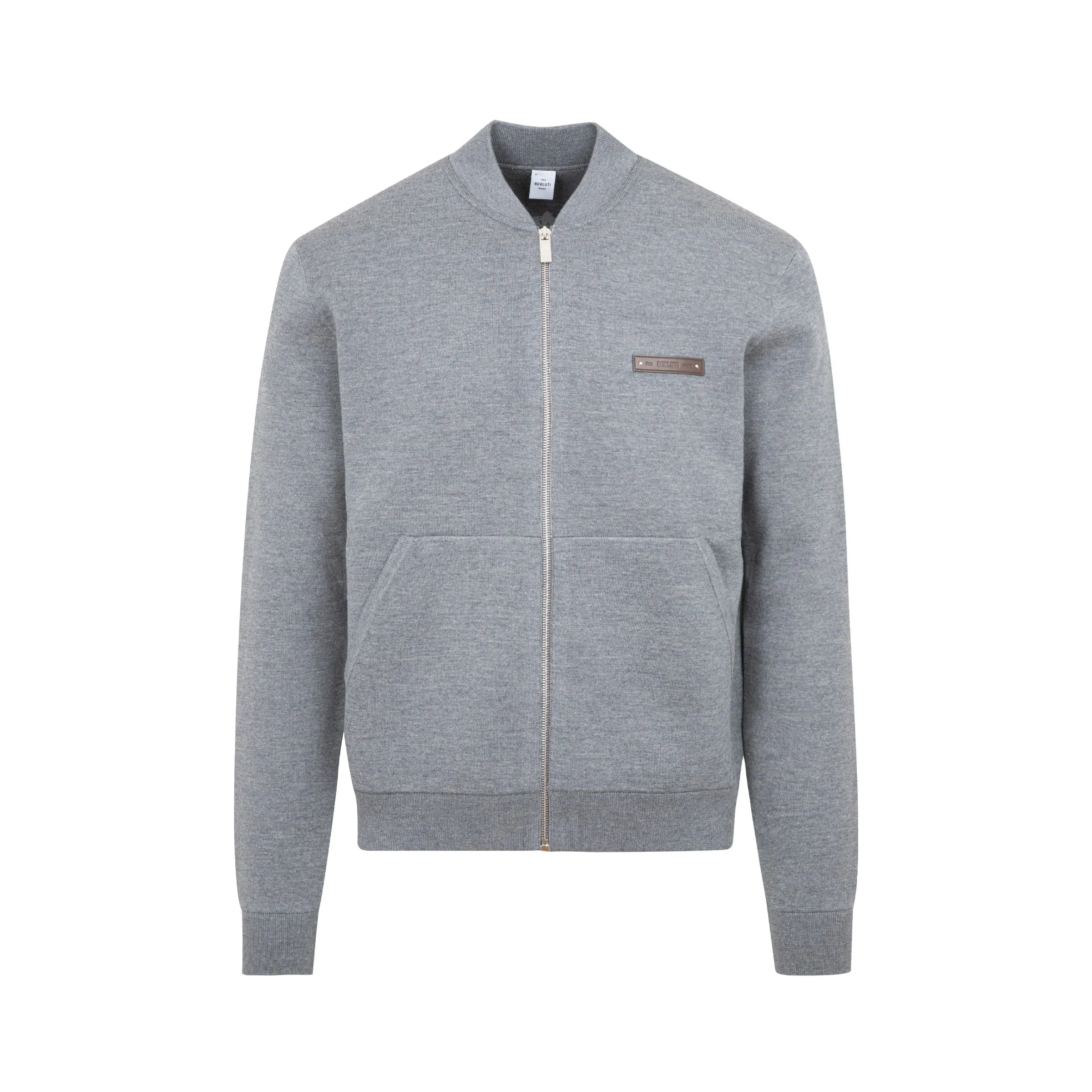 Berluti Logo Patch Zip-Up Jacket