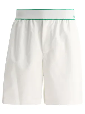 Bottega Veneta Mid Rise Stretched Bermuda Shorts