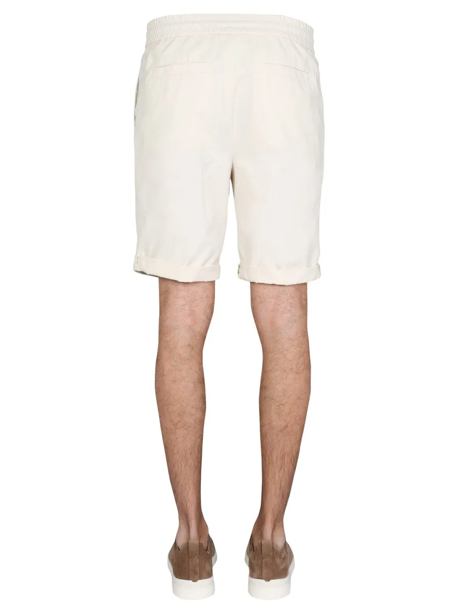 Brunello Cucinelli Drawstring Straight Cut Shorts