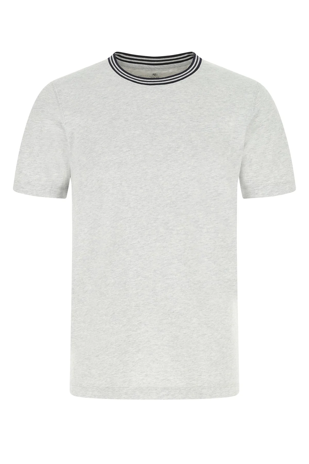 Brunello Cucinelli Stripe Trim Crewneck T-Shirt