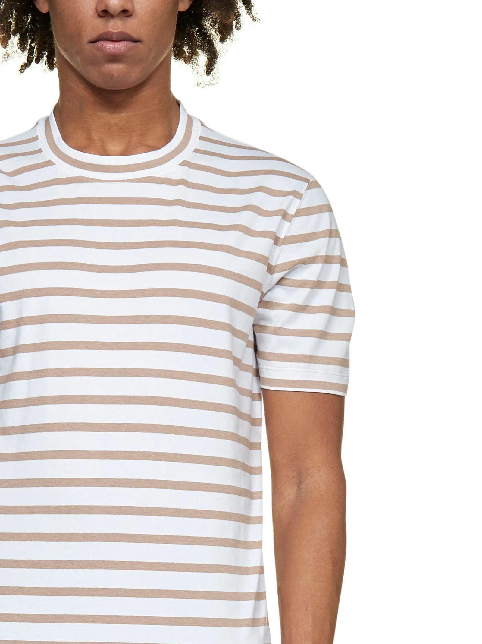 Brunello Cucinelli Striped Crewneck T-Shirt