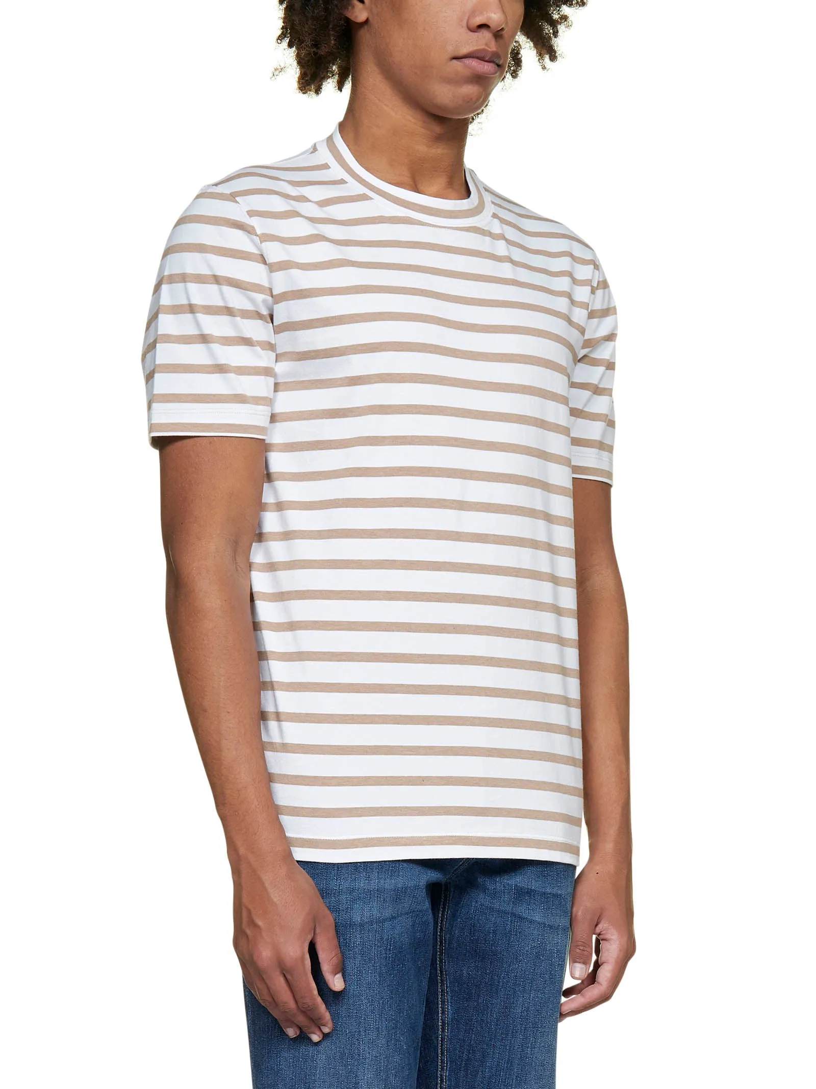 Brunello Cucinelli Striped Crewneck T-Shirt