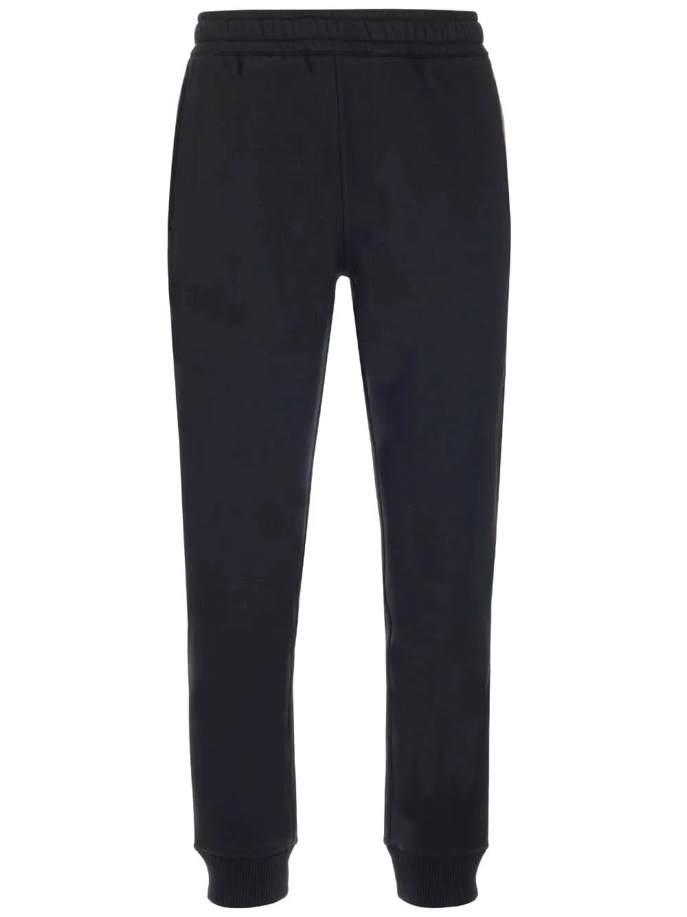 Burberry Check Patterned Straight Leg Track Pants
