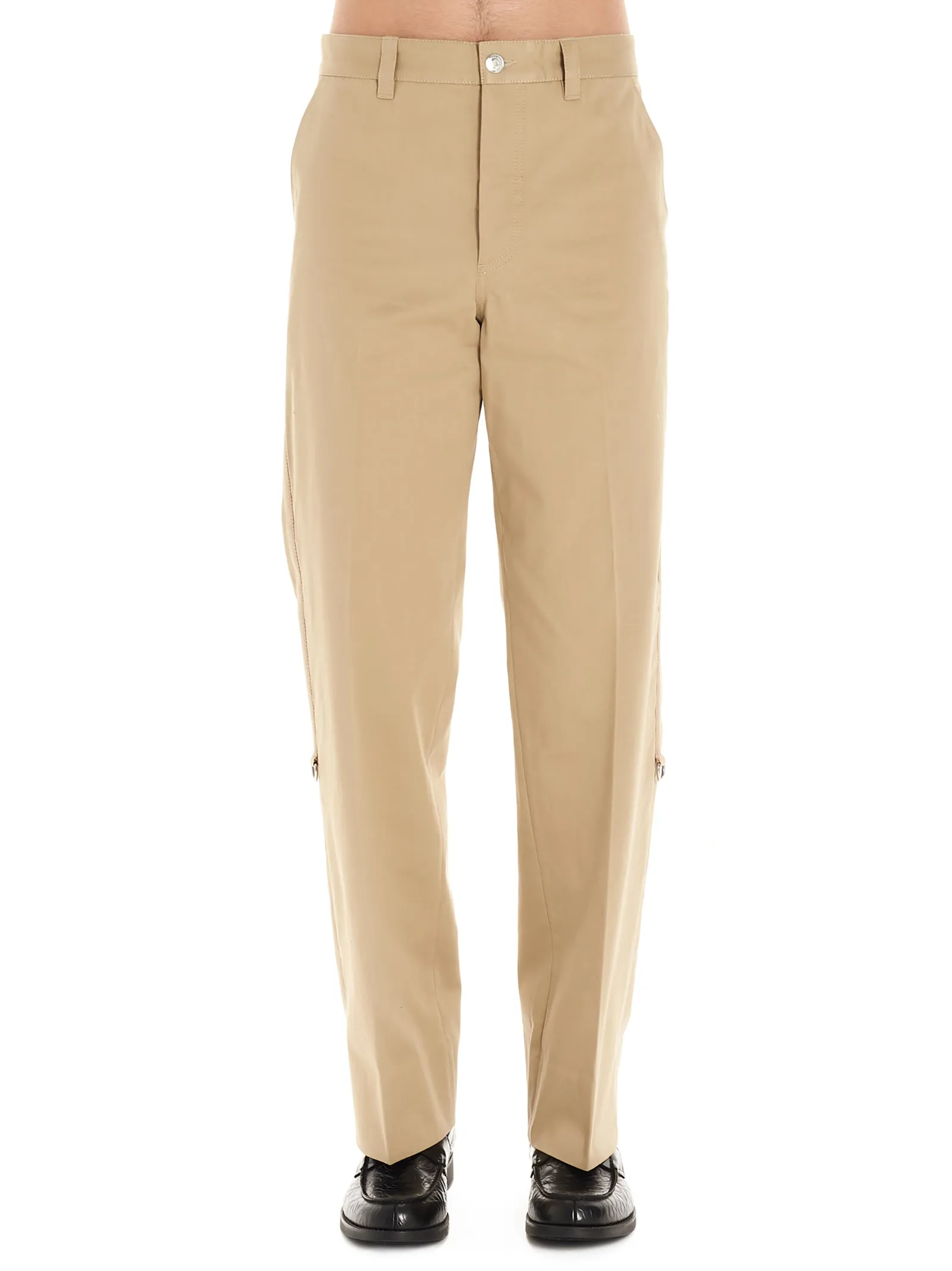 Burberry D-Ring Detail Belted Trousers