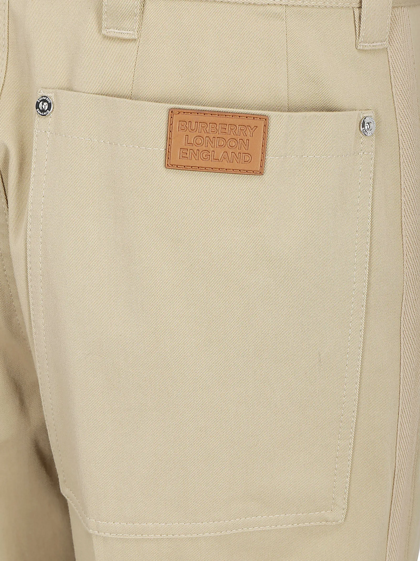 Burberry D-Ring Detail Belted Trousers
