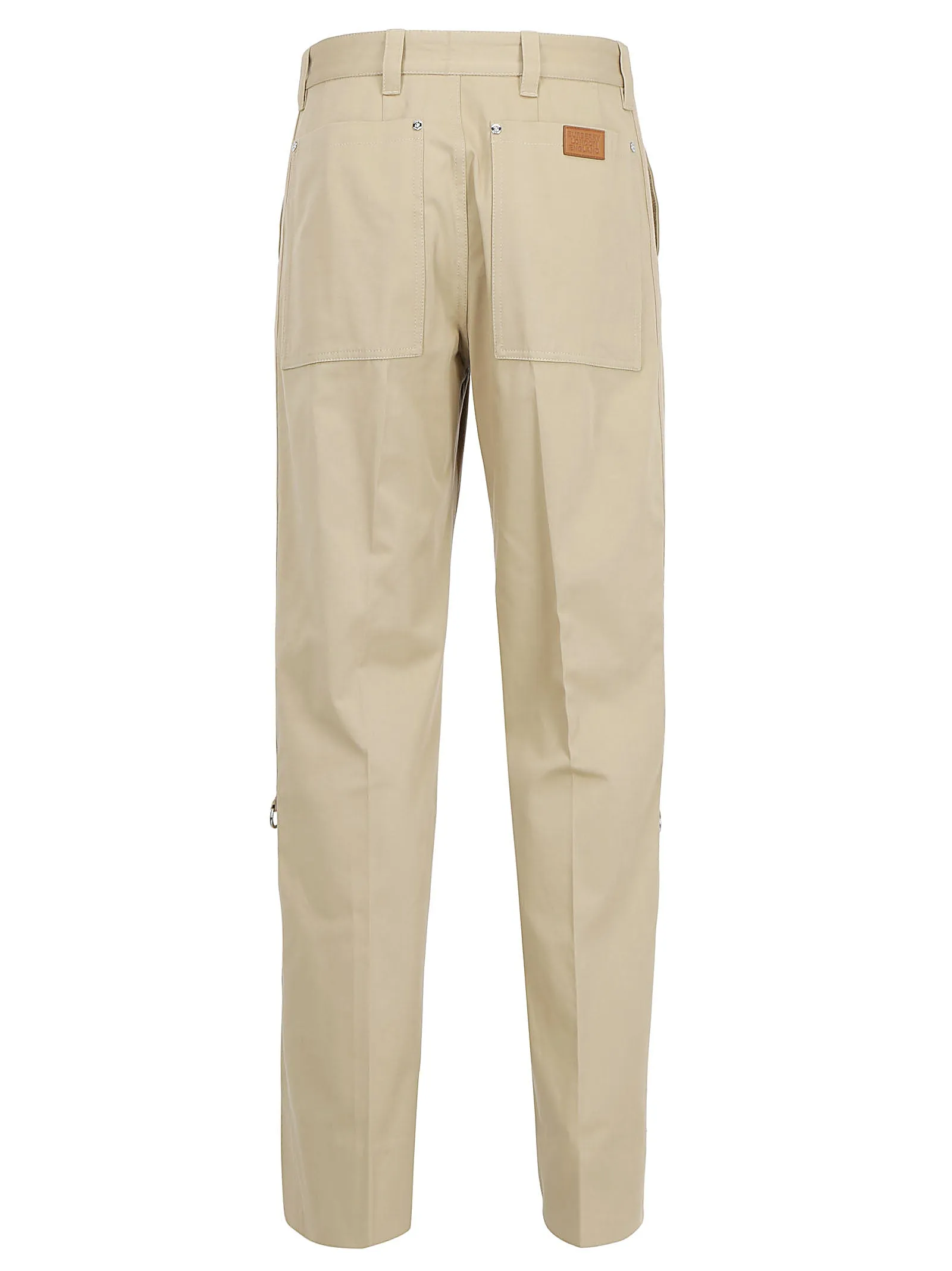 Burberry D-Ring Detail Belted Trousers