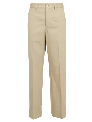 Burberry D-Ring Detail Belted Trousers