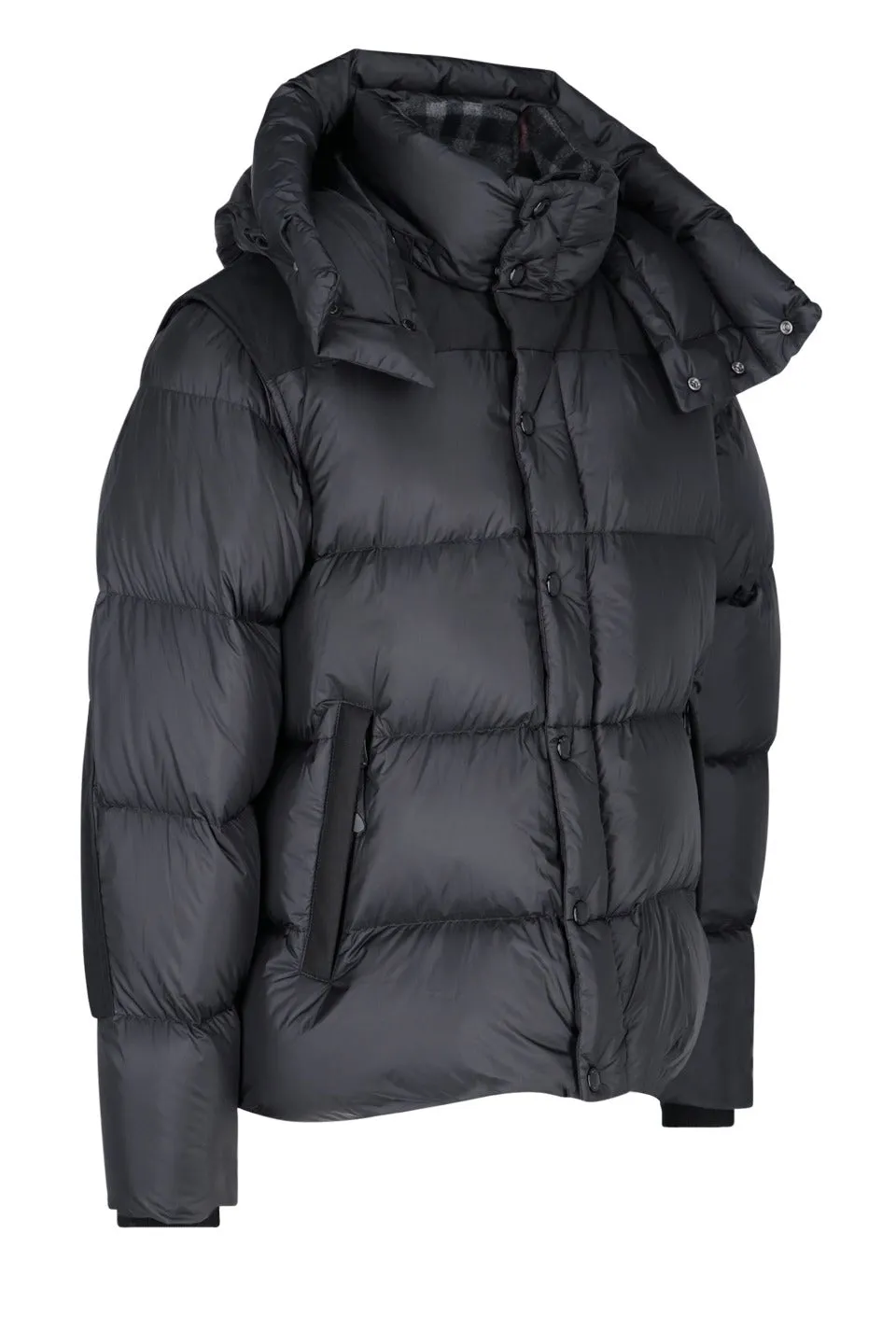Burberry Detachable Sleeve Hooded Puffer Jacket