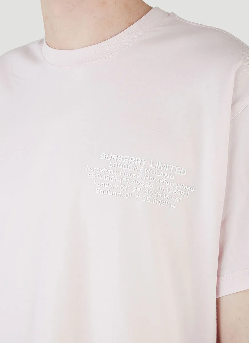 Burberry Logo Embroidered Crewneck T-Shirt