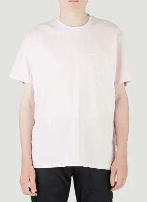 Burberry Logo Embroidered Crewneck T-Shirt