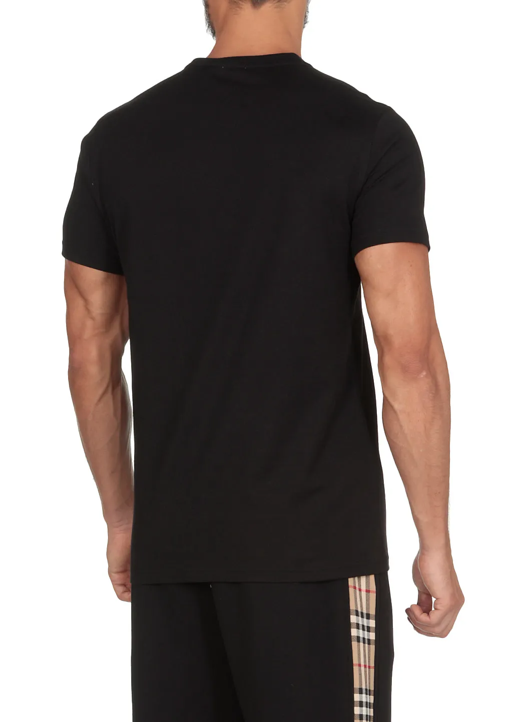 Burberry Monogram Logo Embroidered T-Shirt