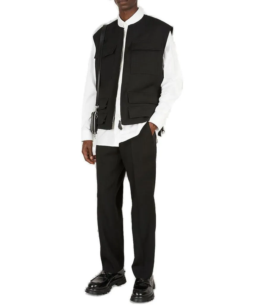 Burberry Topstitched Tailored Trousers