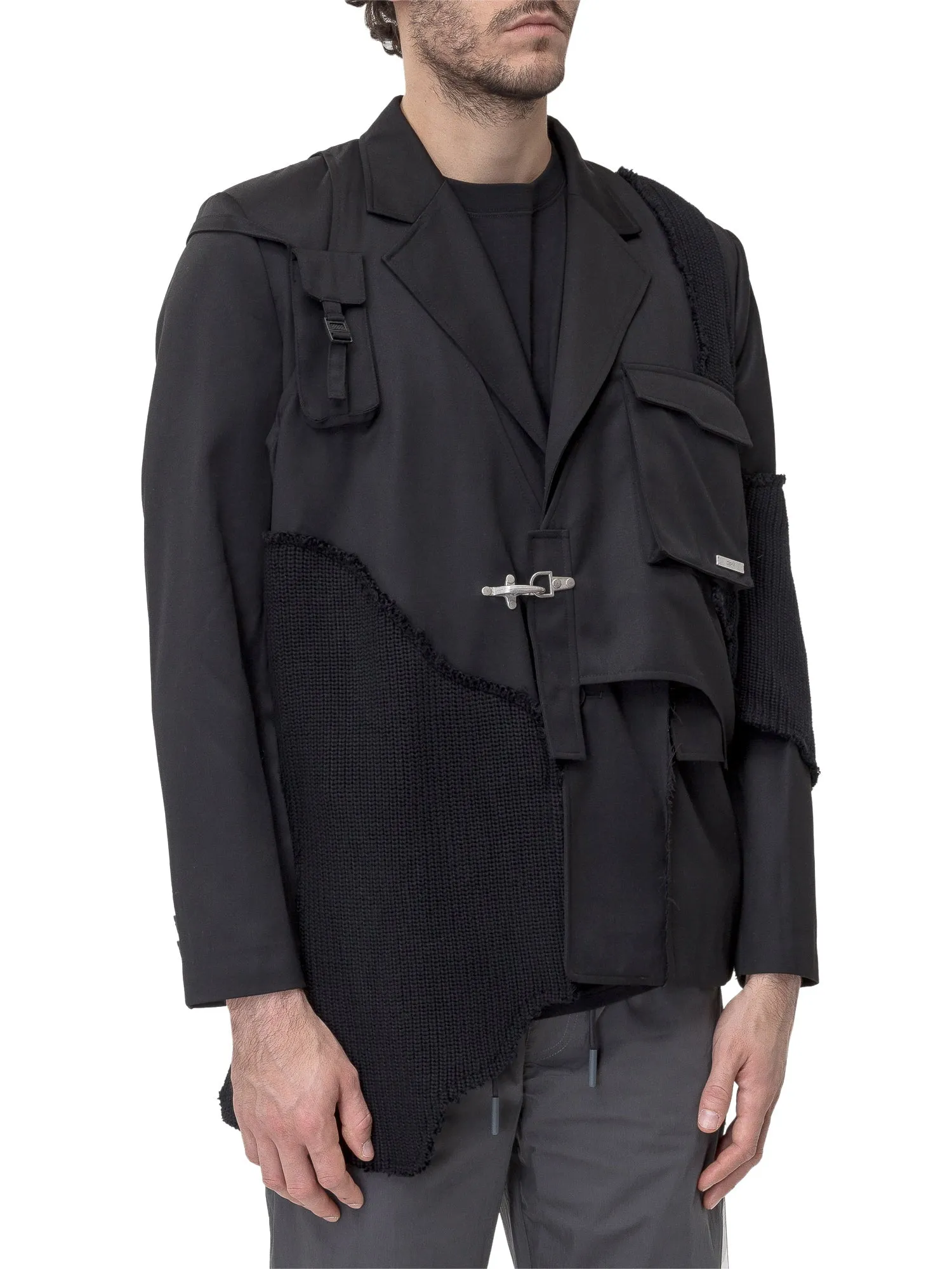 C2H4 Multi-Pocket Patchwork Jacket