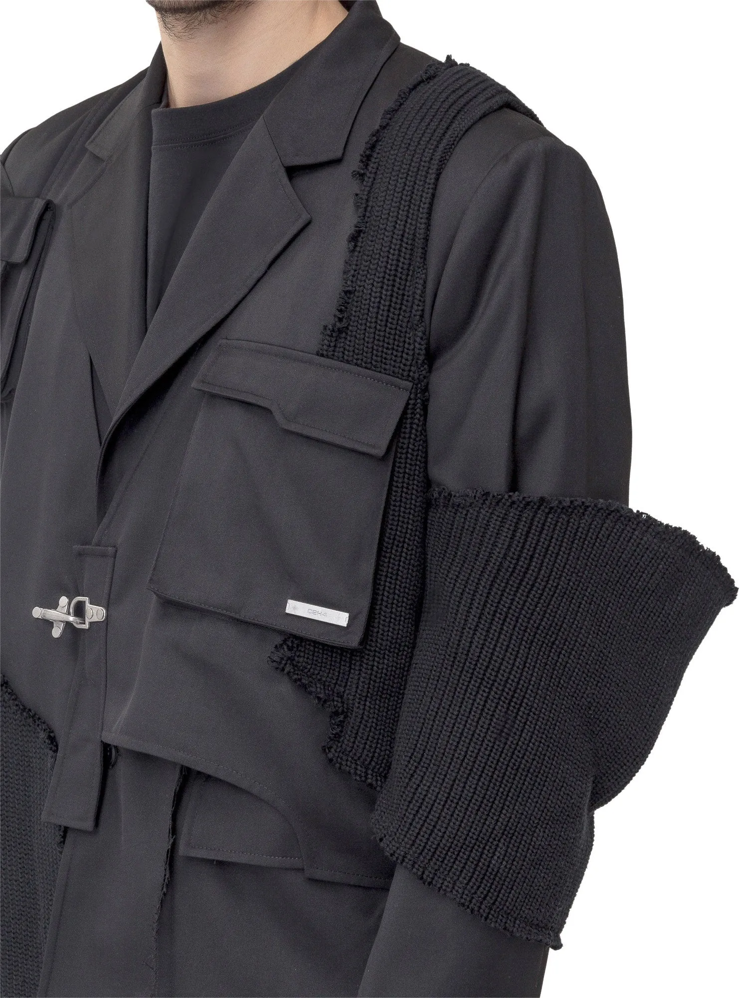 C2H4 Multi-Pocket Patchwork Jacket