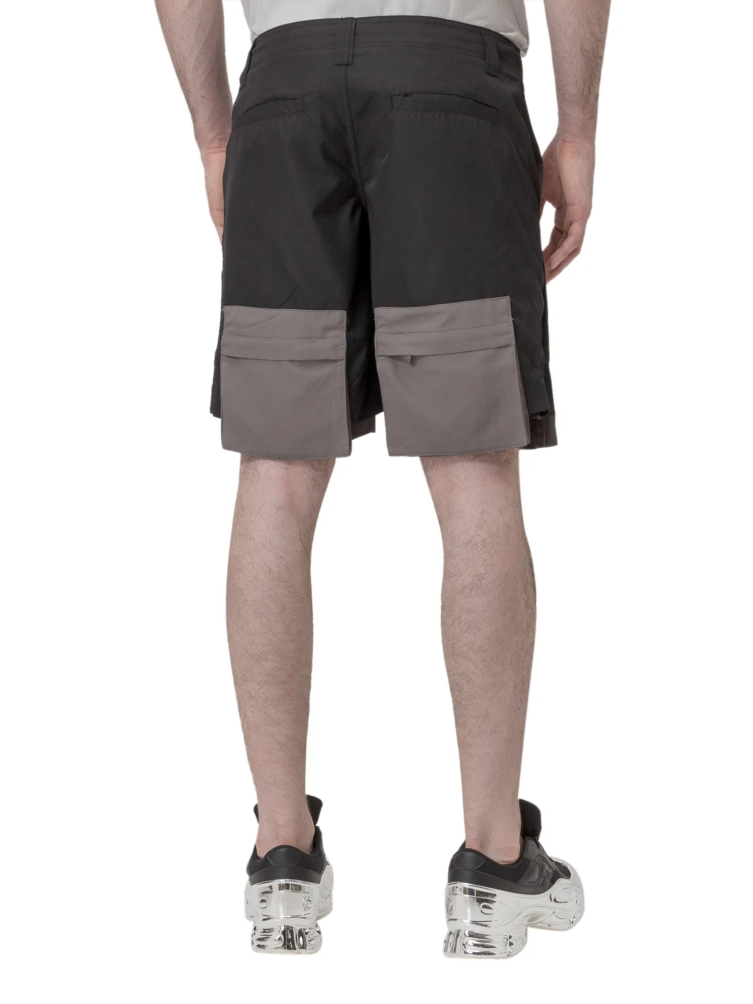 C2H4 Rear Pocket Panelled Shorts