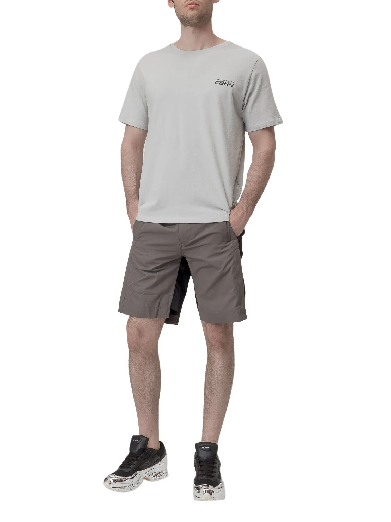 C2H4 Rear Pocket Panelled Shorts
