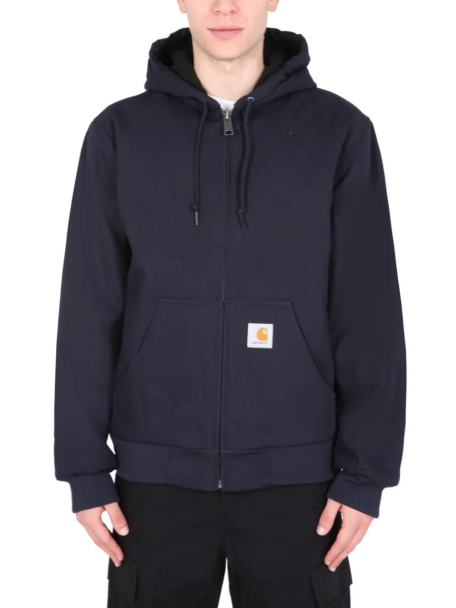 Carhartt WIP Logo Patch Zipped Jacket
