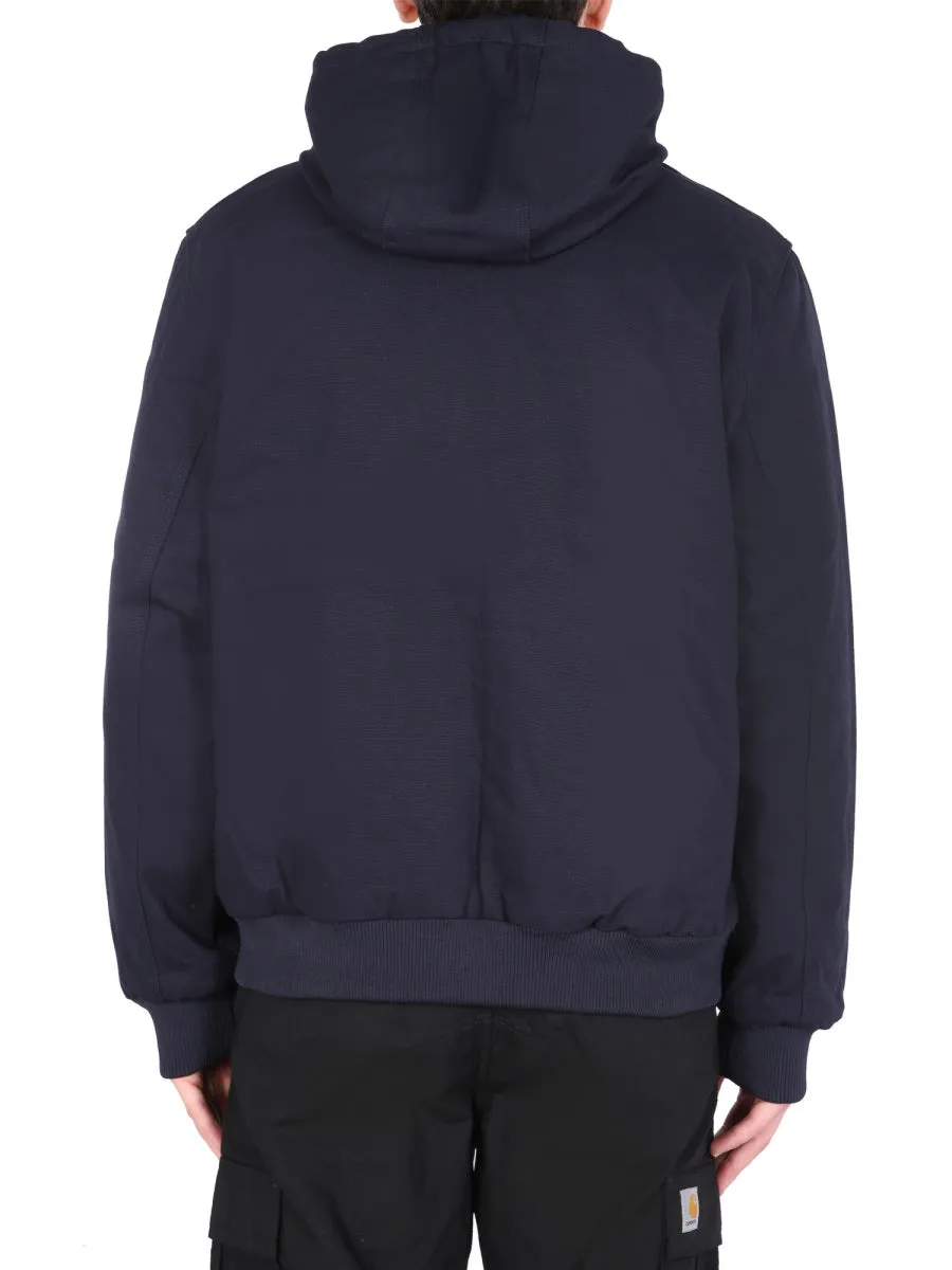 Carhartt WIP Logo Patch Zipped Jacket