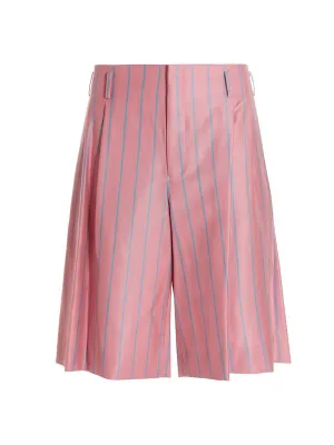 Comme des Garons Homme Plus Striped Bermuda Shorts