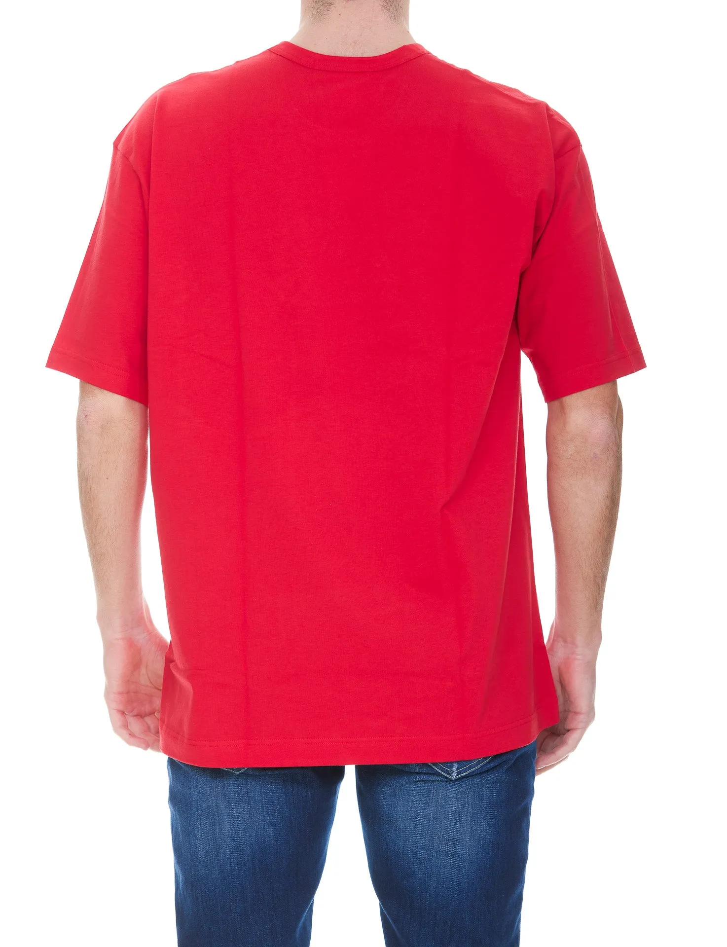Comme des Garons Logo Printed Crewneck T-Shirt