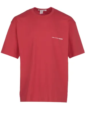 Comme des Garons Shirt Logo Printed T-Shirt