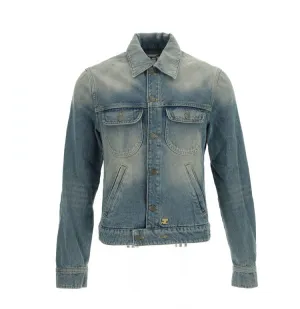 Courrges Long-Sleeved Denim Trucker Jacket