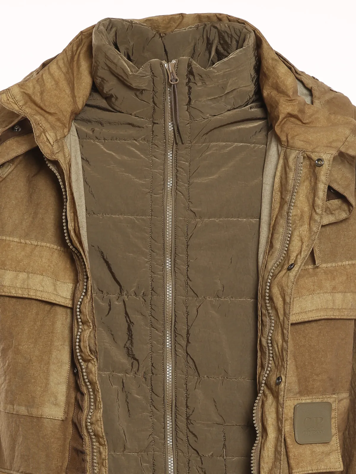 C.P. Company Logo Patch Hooded Jacket