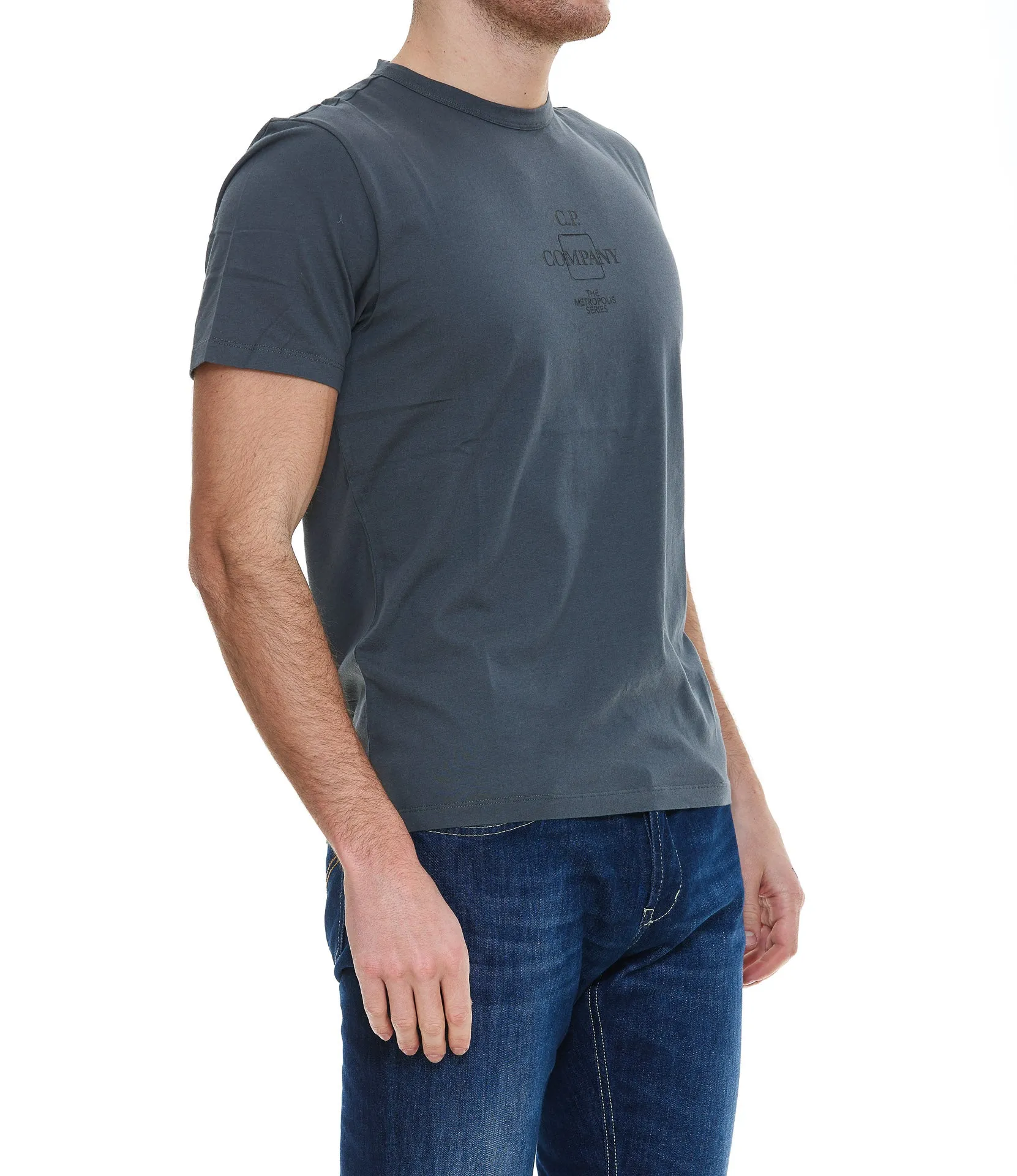 C.P. Company Logo Print Crewneck T-Shirt