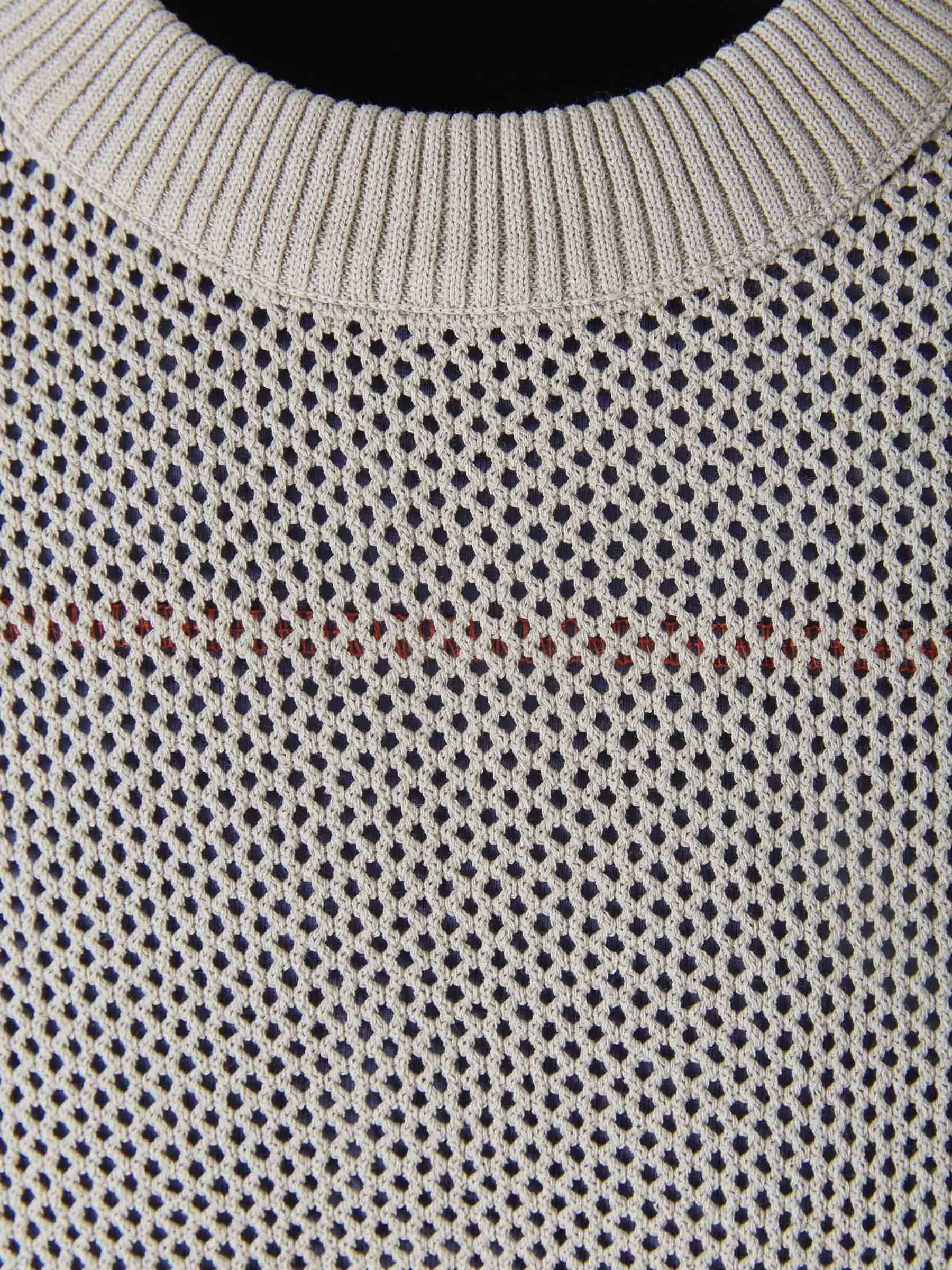 Diesel Crewneck Mesh Layered T-Shirt