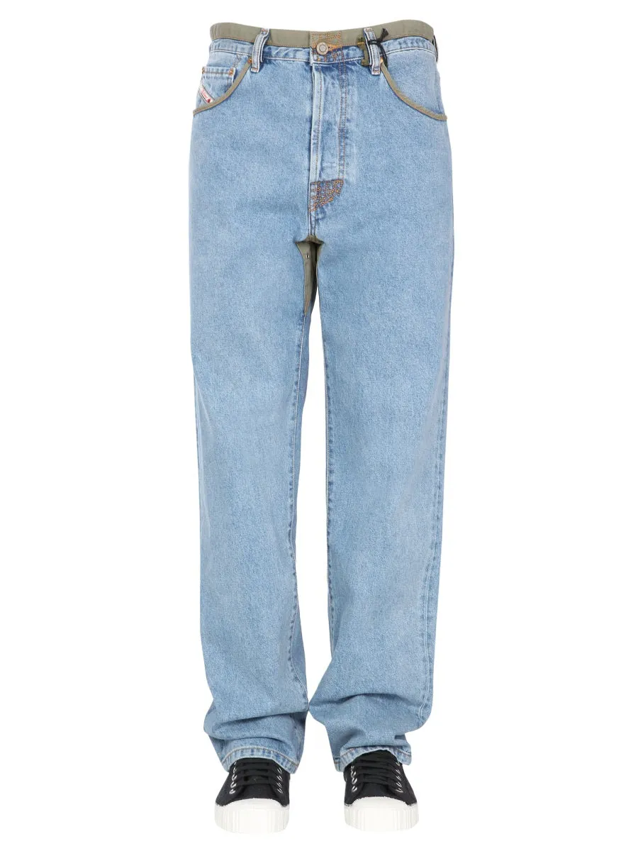 Diesel DxD-P2 0CBBI Straight-Leg Jeans